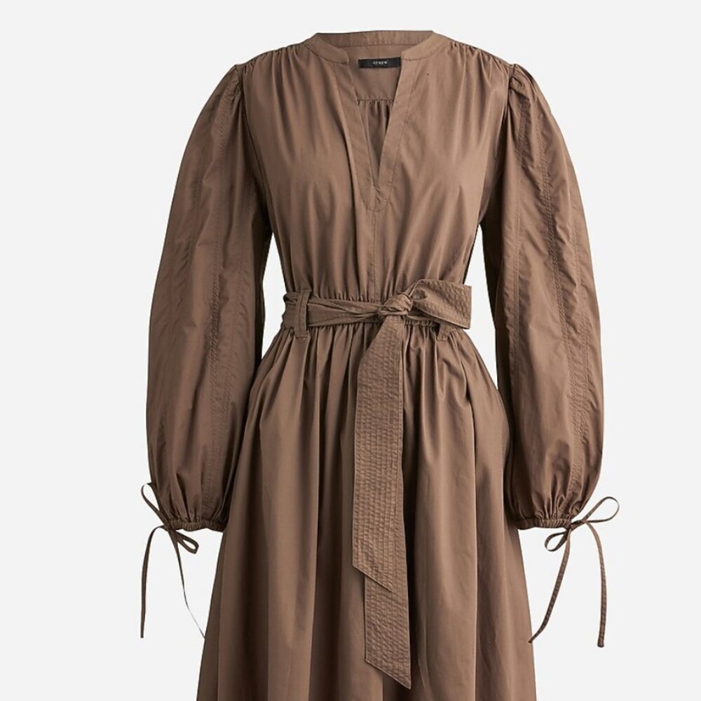 Tie-waist V-neck dress; NWT
